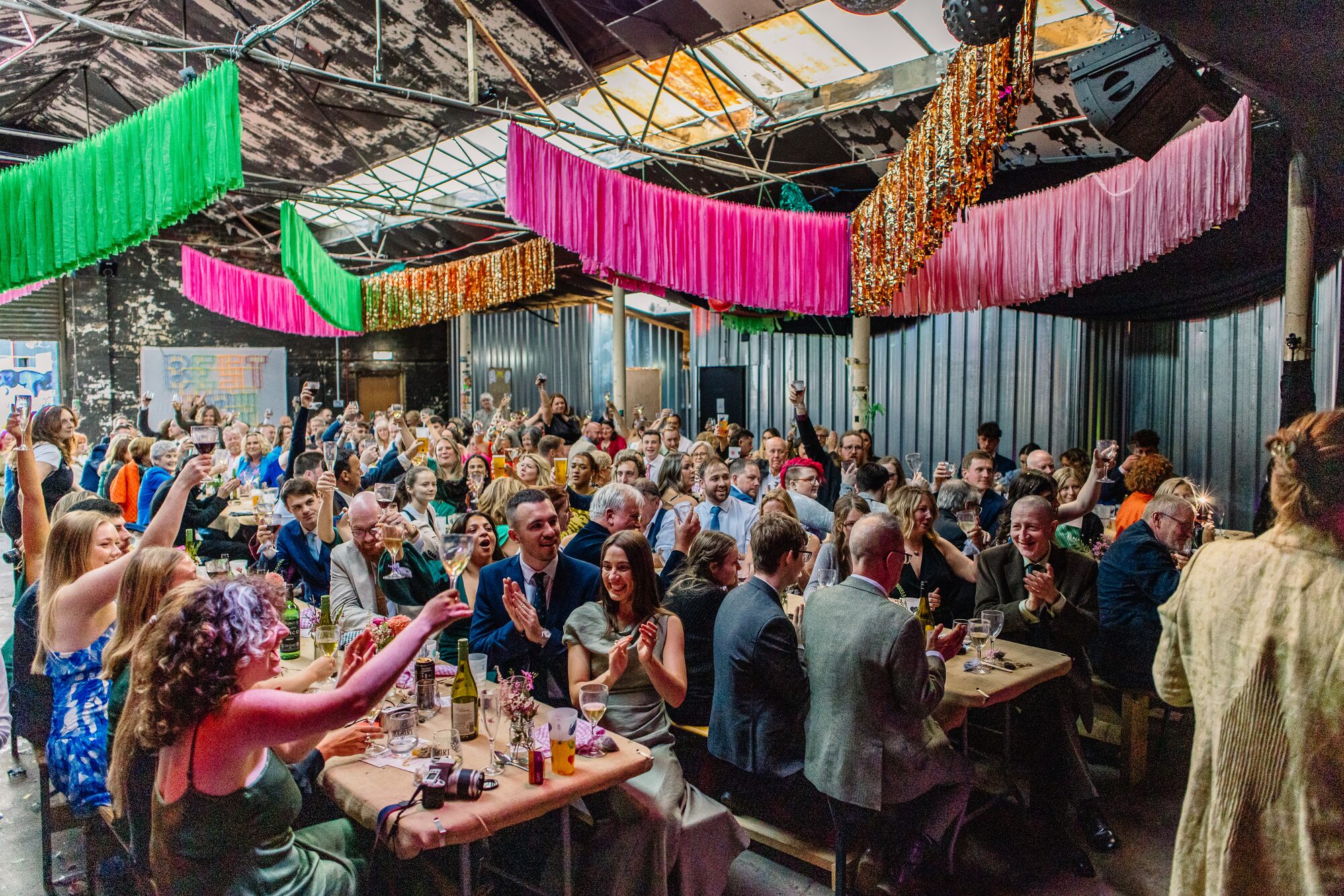 Wedding party at Printmakers